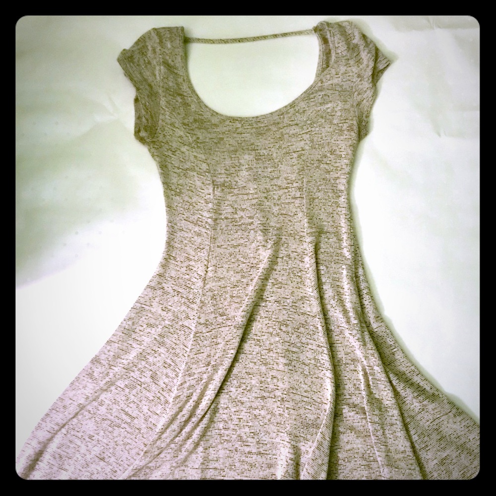 Tan/grey dress